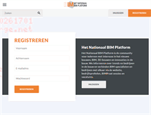 Tablet Screenshot of hetnationaalbimplatform.nl